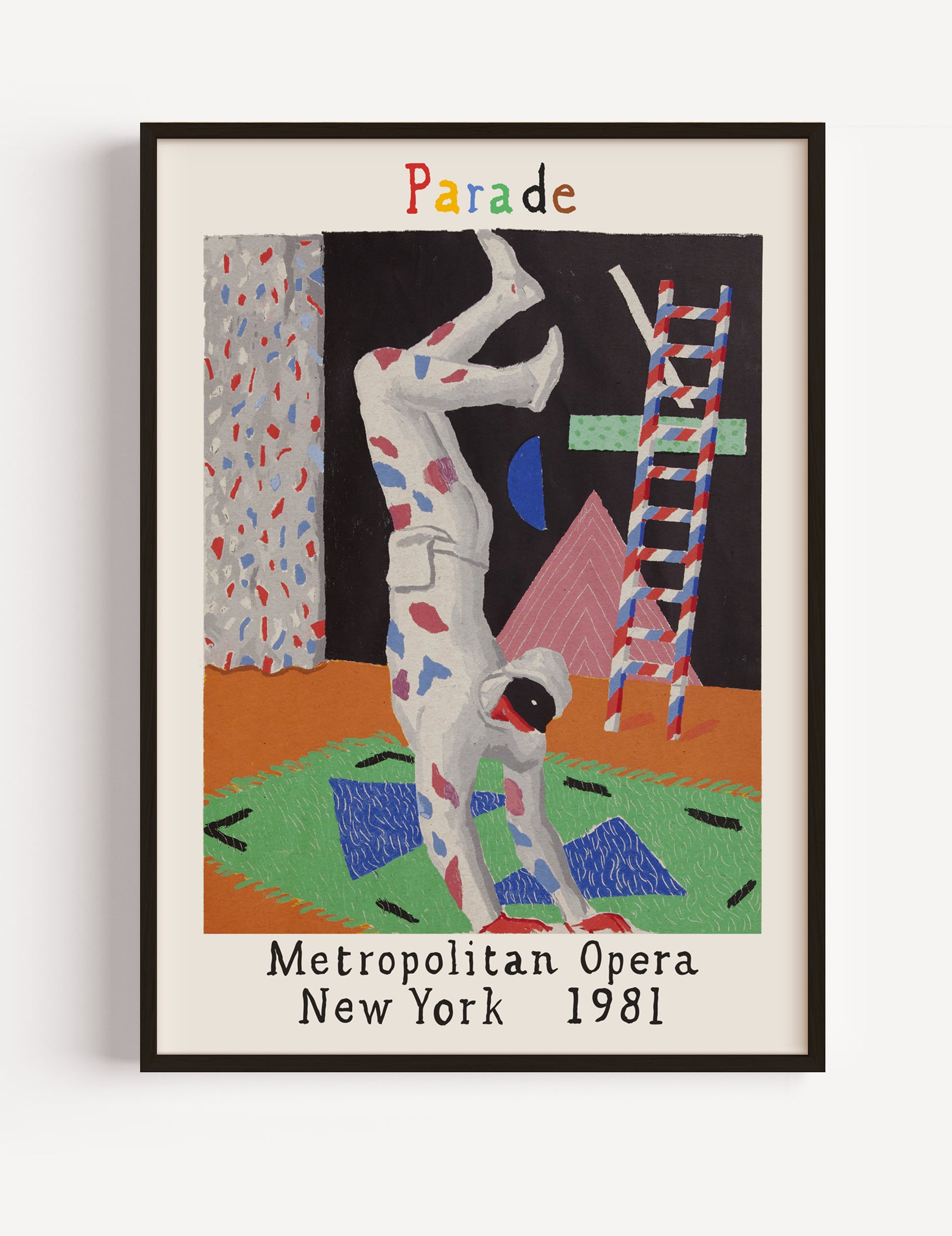 David Hockney Metropolitan Opera 1981 Poster