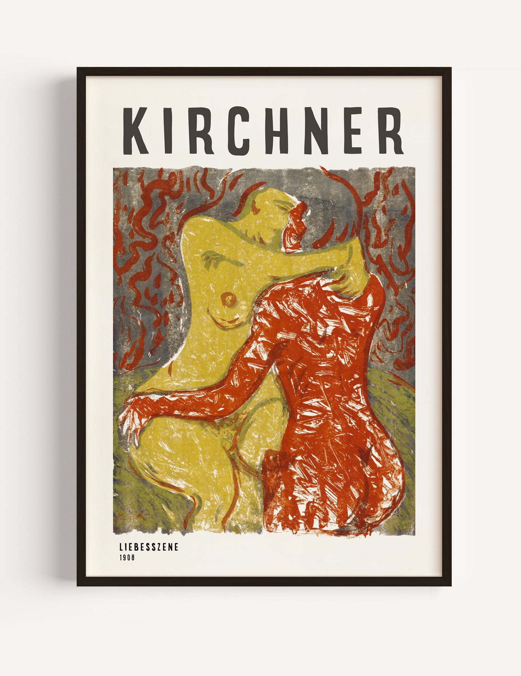 Love Scene by Ernst Ludwig Kirchner 1908