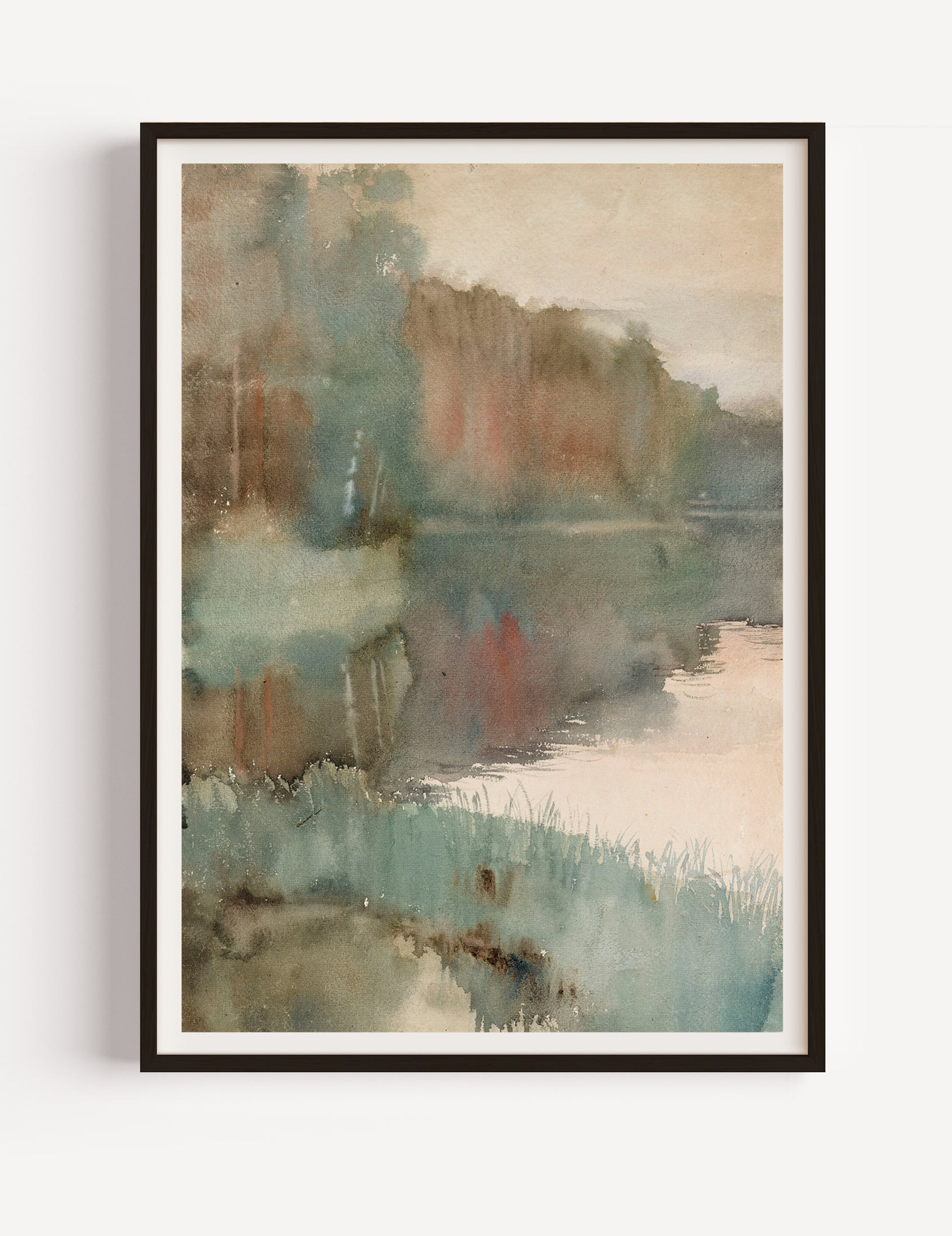 Seashore at Haikko in Autumn by Albert Edelfelt, Landscape Poster