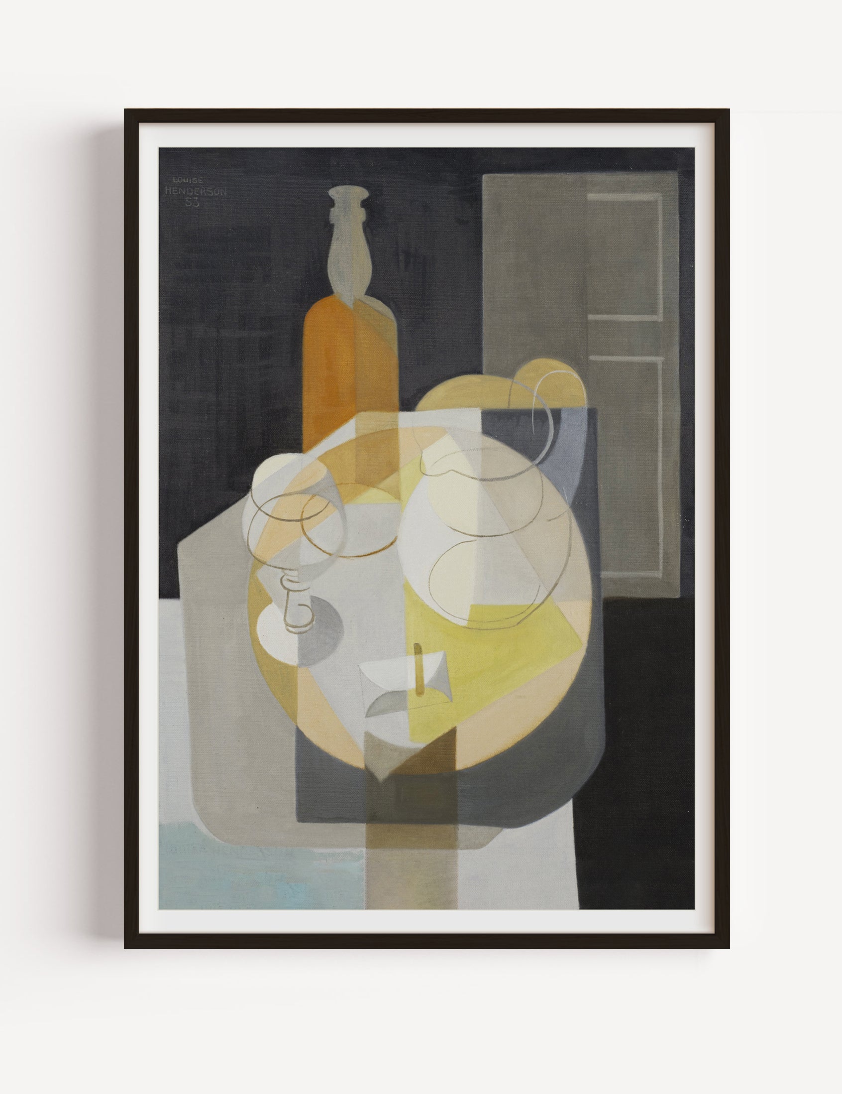 Cubist Naturmort Poster