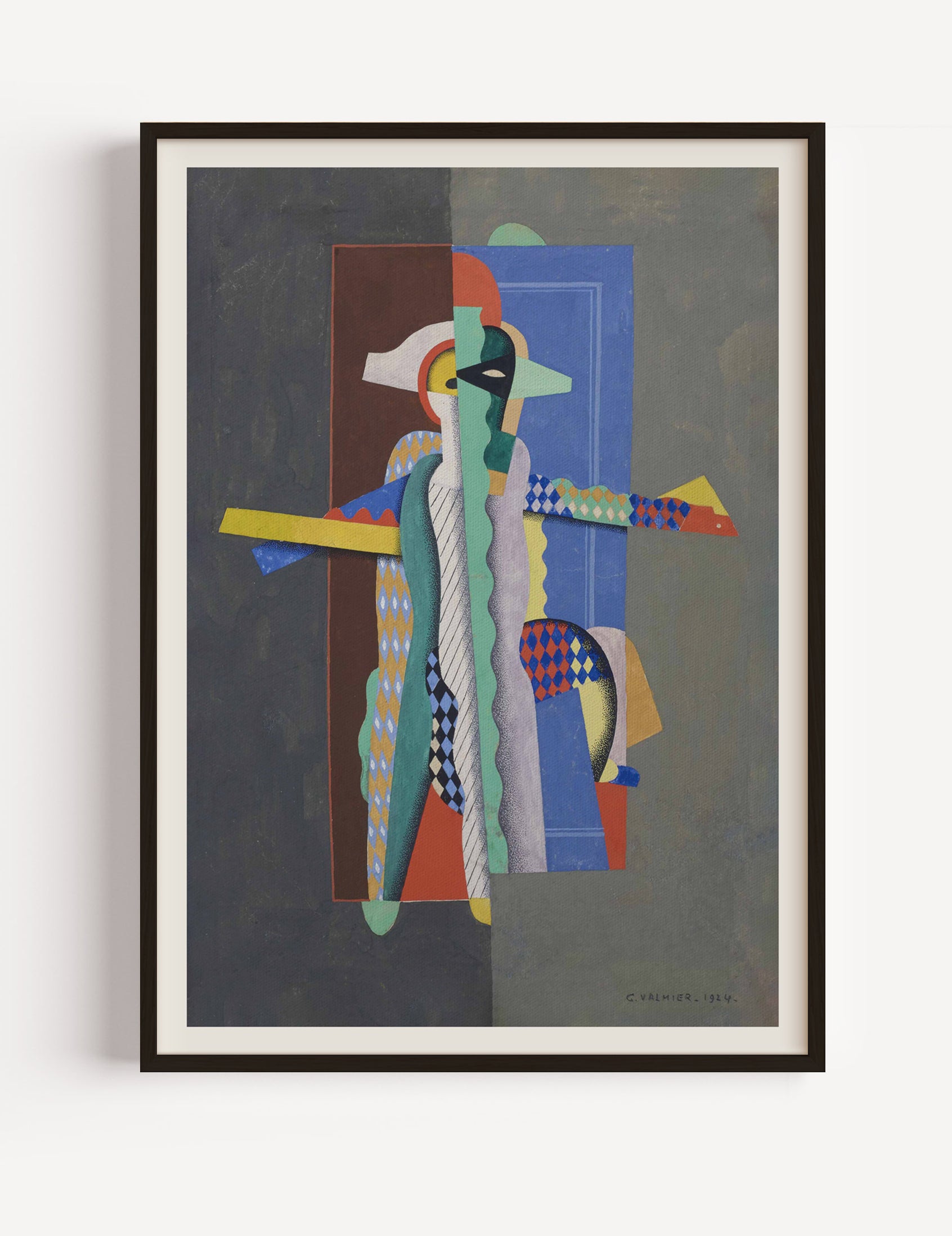 Arlequin by Georges Valmier, 1930 Poster