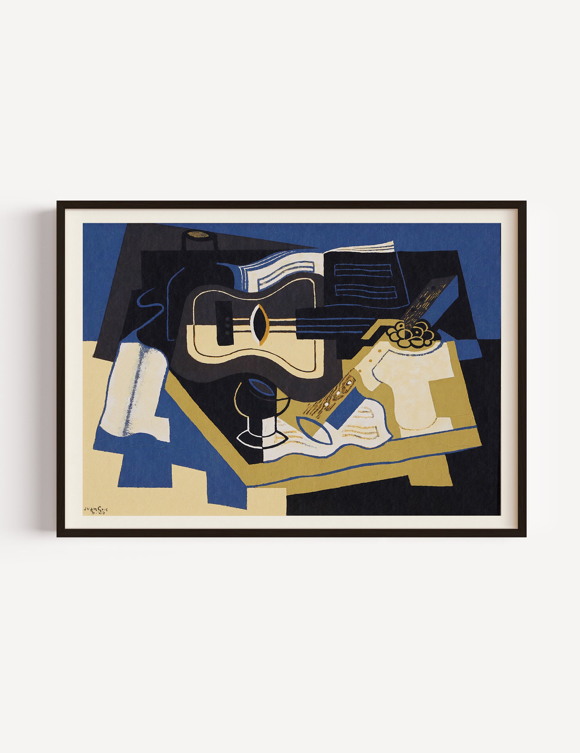 Still Life With Guitar by Juan Gris, 1920 Poster
