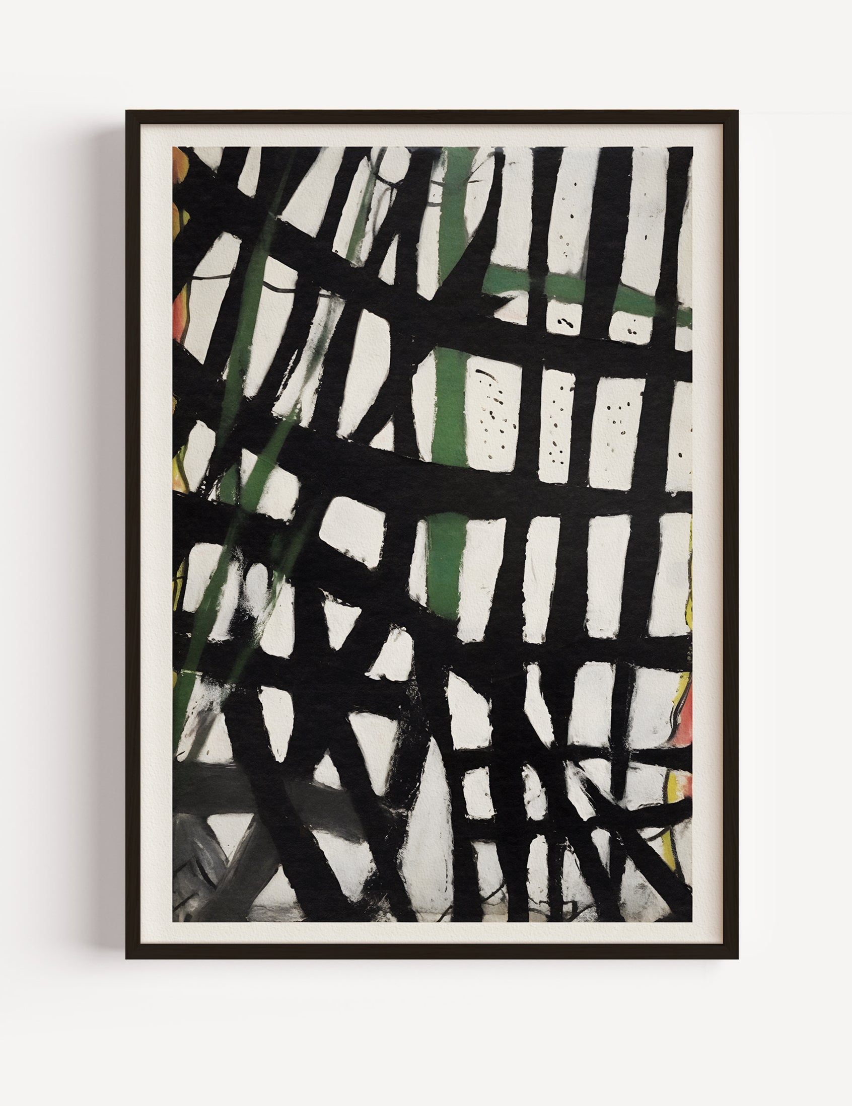 Black and White Geometric Abstraction II,  Studio Manufaktura Poster