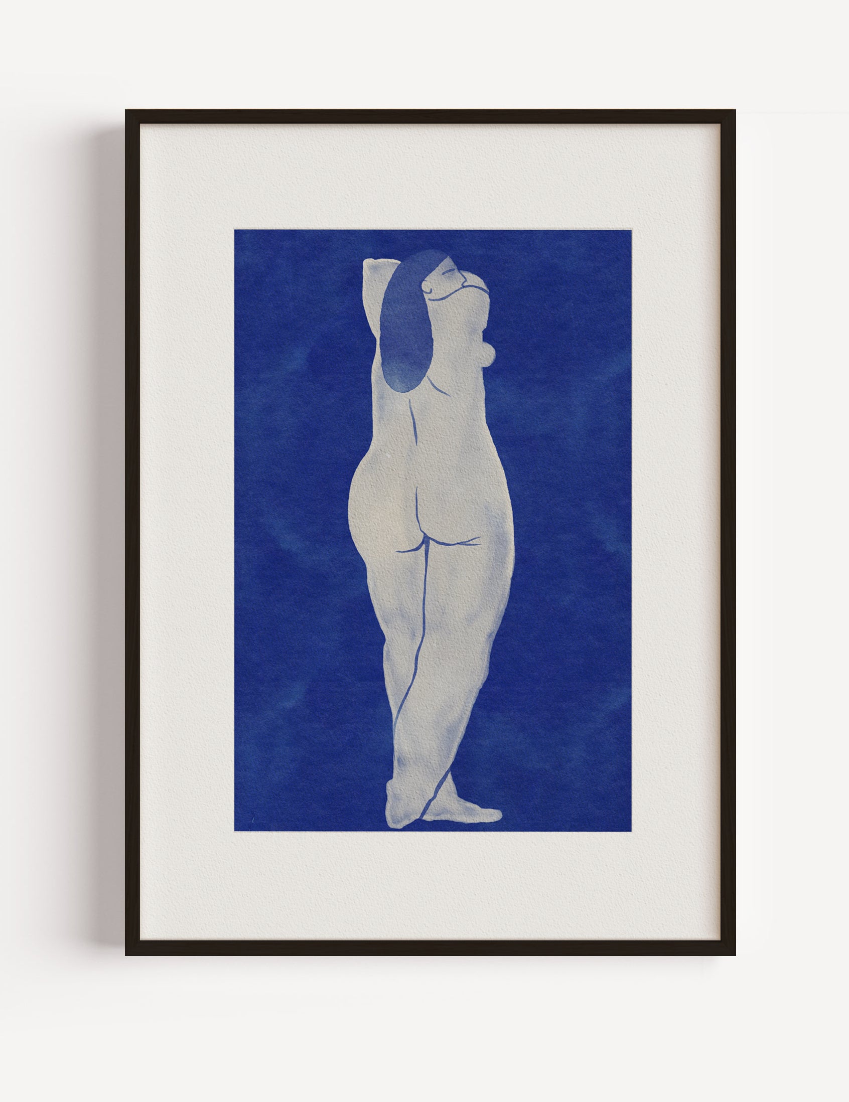 Woman in Blue by Eliza Majcher Poster