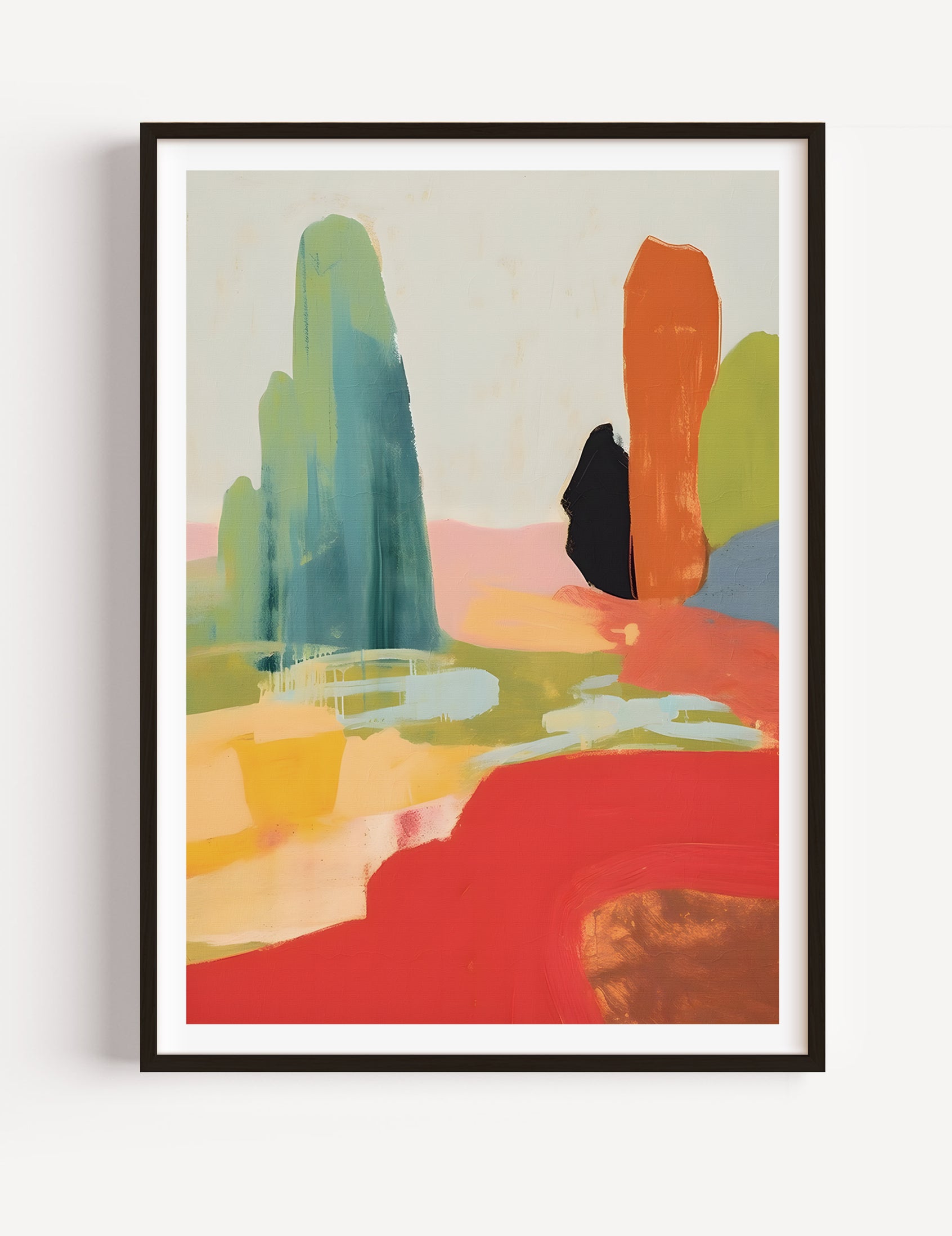 Abstract Lanscape “Summer” I Poster