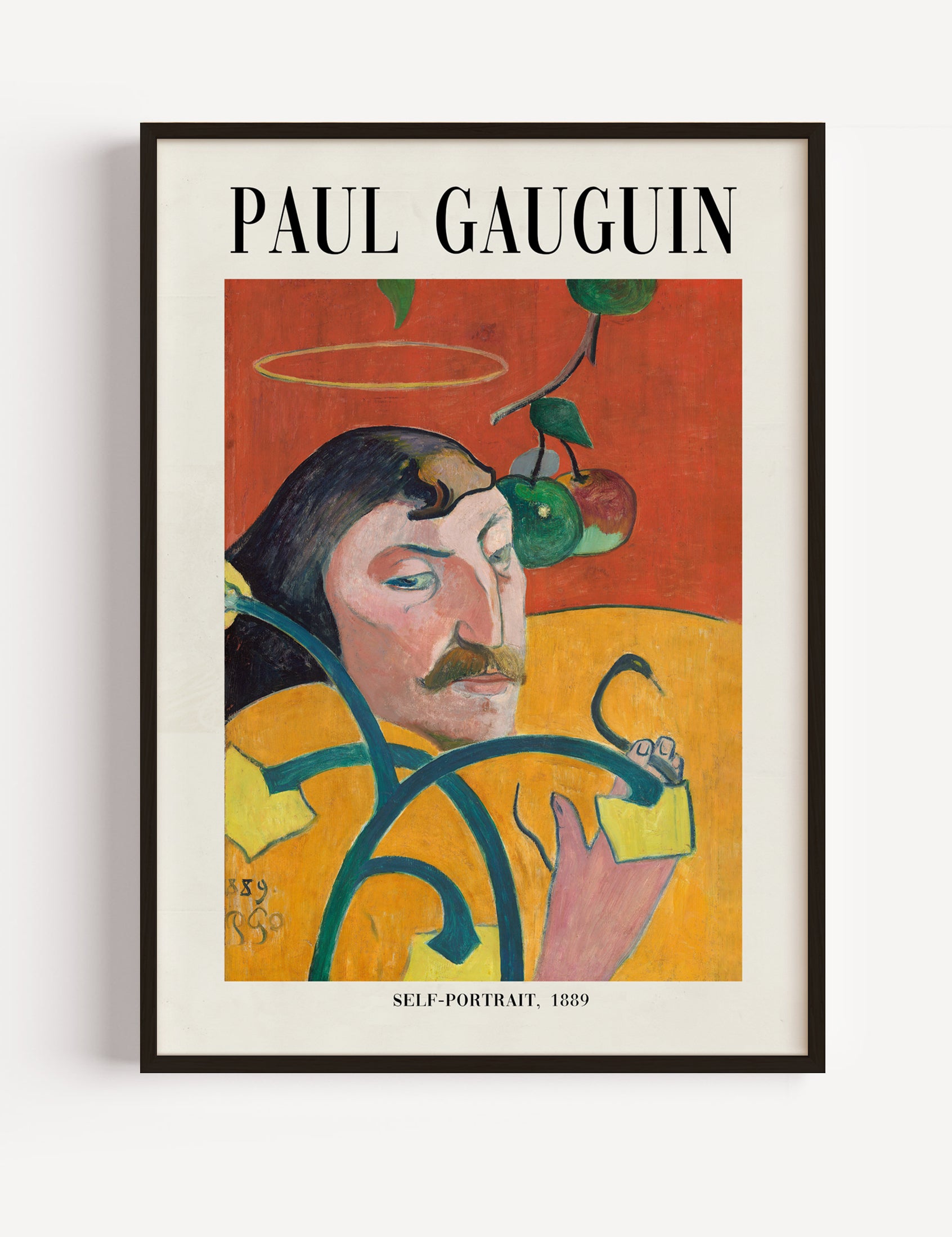 Paul Gauguin Exhibition Poster with Self Portrait