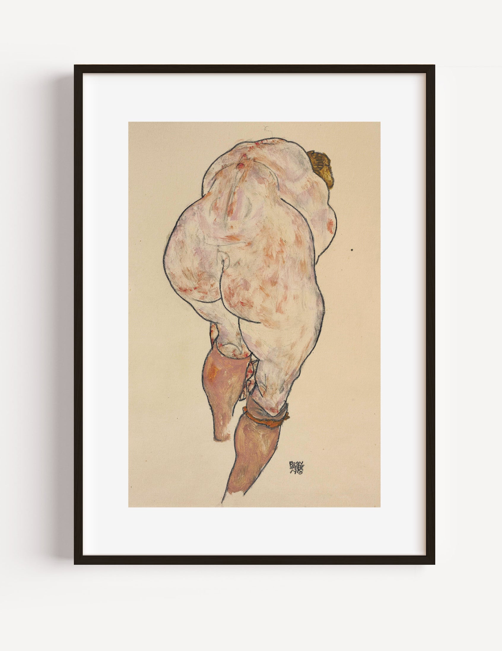 Egon Schiele, Female Nude Poster