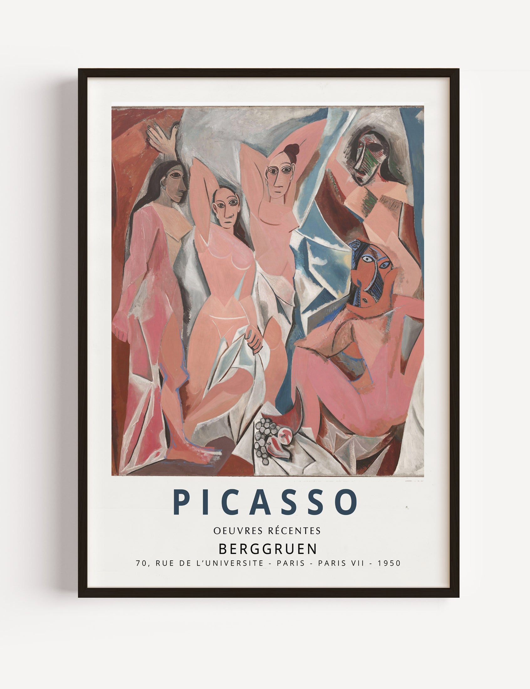 Picasso Exhibition Poster, Les Demoiselles d’Avignon 1950 Poster